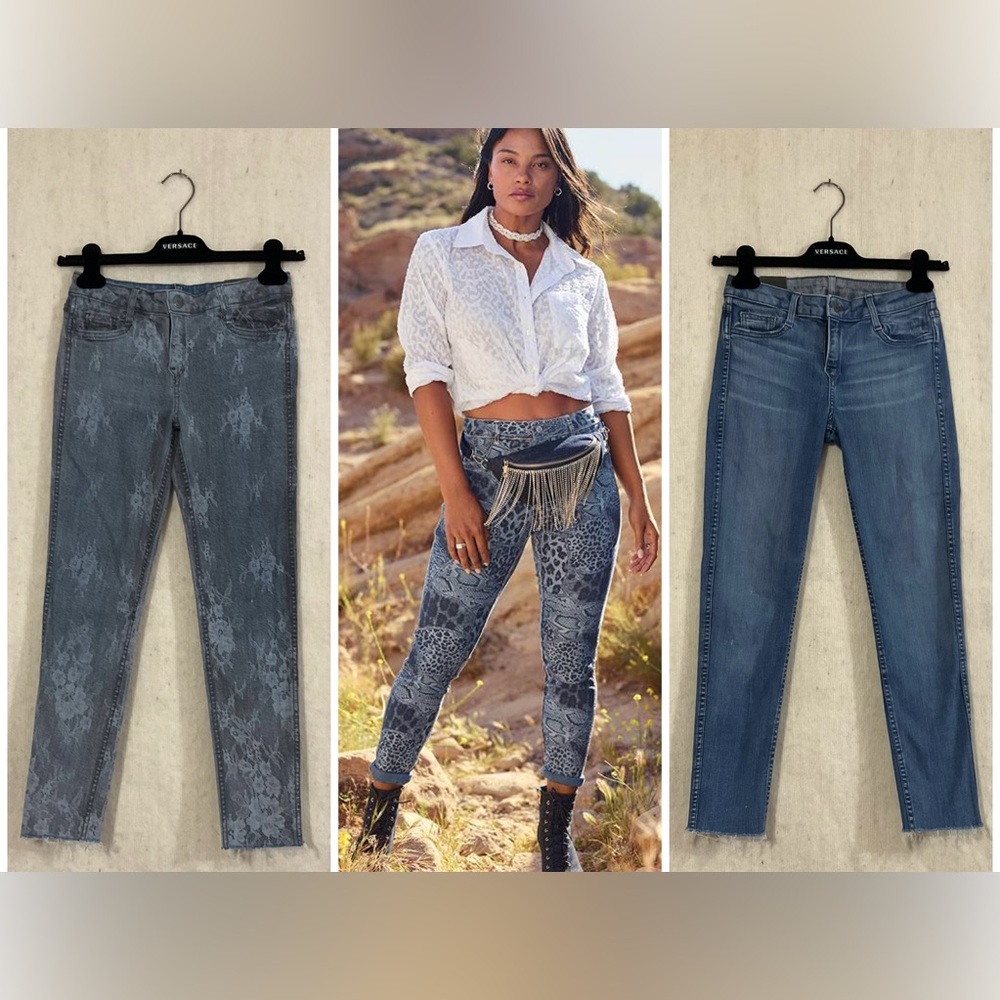 BLEULAB Reversible Stretch 8 pocket Legging Skinny Jeans Size 27